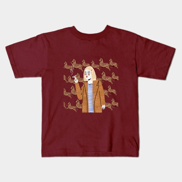 Margot Tenenbaum Kids T-Shirt by London Colin